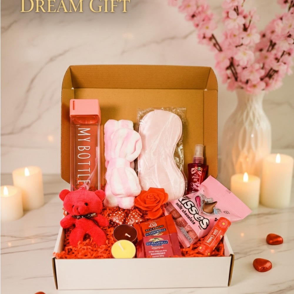 Valentines Pink and Red Gift Box Set - Picture 2 of 2
